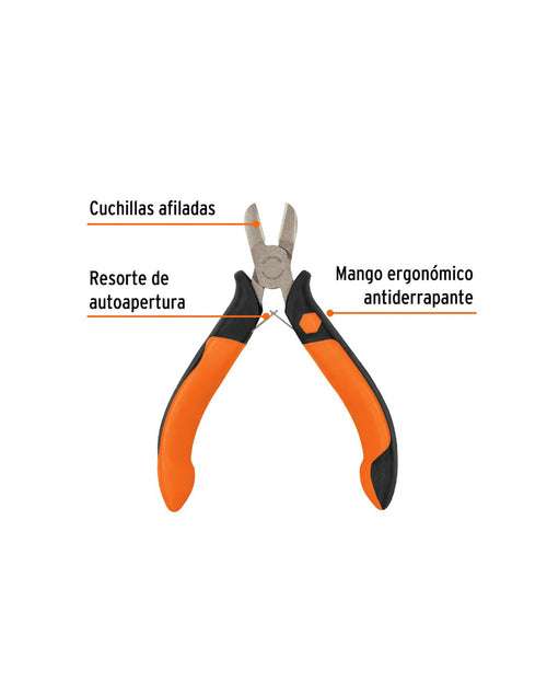 Alicate 4" Corte Diagonal Mini Comfort Grip Truper
