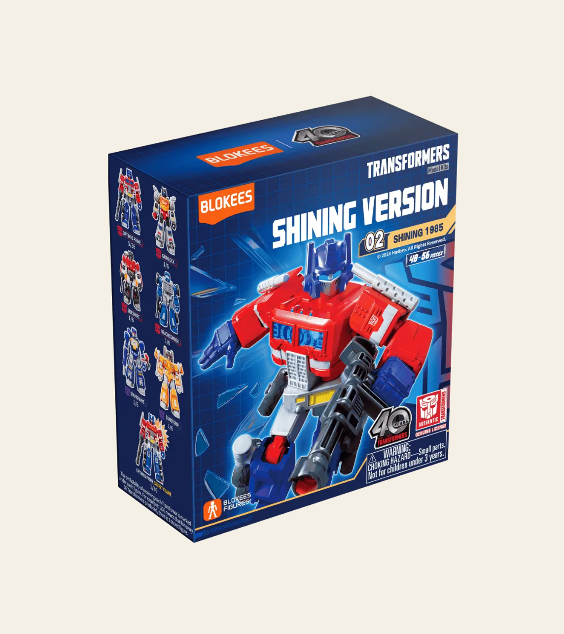 Transformers Blokees Versión Brillante 02 Brillante 1985