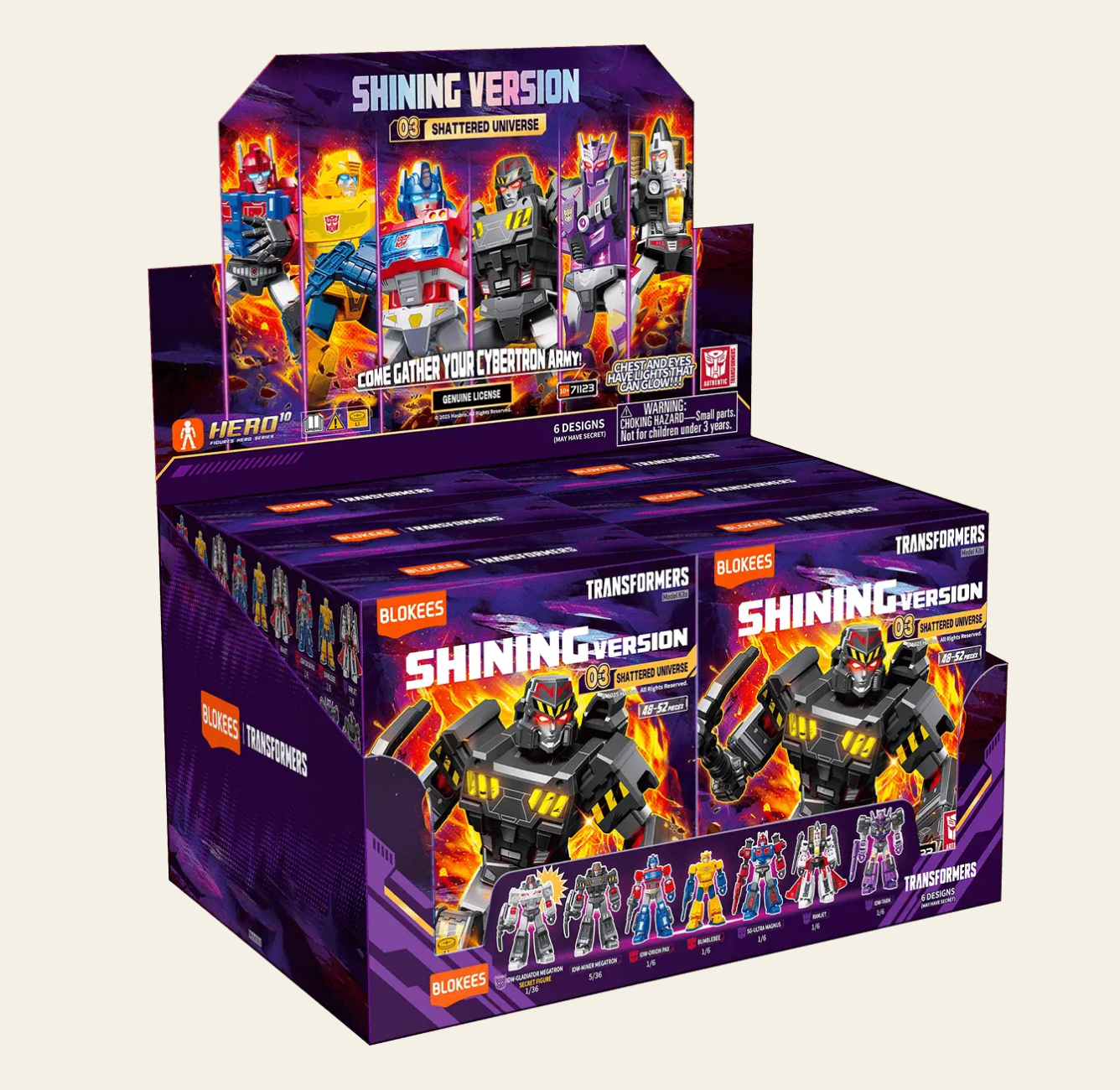 Transformers Blokees Versión Brillante 03 Universo Destrozado