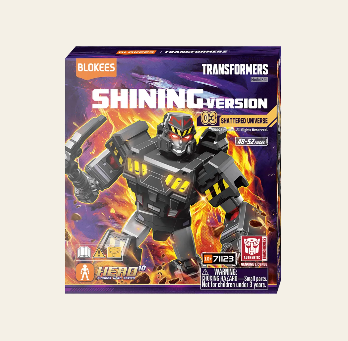 Transformers Blokees Versión Brillante 03 Universo Destrozado